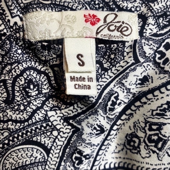 JOIE 100% Silk Paisley Mini Shift‎ Dress, Size Small - Picture 4 of 6